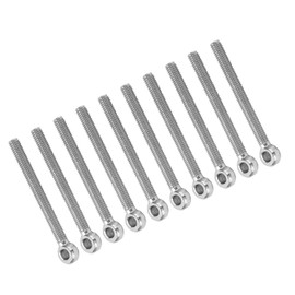 304 Stainless Steel Eye Bolts, 10Pcs Eye Bolts Heavy Duty Eyebolts 304 Stainless Steel M6x60 Screws Hooks Lifting Ring Eye Fastener, Screw Eyes