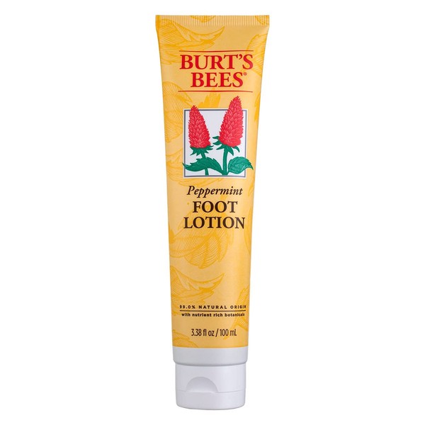 Burt's Bees Peppermint Foot Lotion , 3.38-Ounce Tubes (Pack of 2) by Burt's Bees