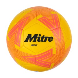 Mitre Impel L30P Football, Highly Durable, Shape Retention, Yellow/Orange, 4