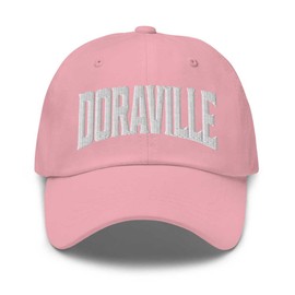 Doraville Baseball Cap Doraville Dad Hat Georgia GA Hat Embroidered Souvenir Pink