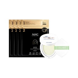 AHC Masters Sun Patch 2-Step (Sunscreen 1.5ml) x 4 Packs + Cellabo Sun Cushion Season 2 23g / AHC 마스터즈 선패치 2스텝 (선크림 1.5ml) x 4회분 + 셀라보 선쿠션 시즌2 23g