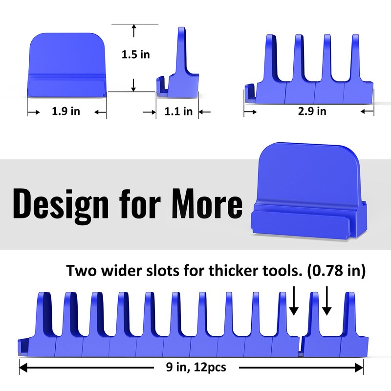 24 pcs Magnetic Plier Organizer Set for Toolbox & drawer