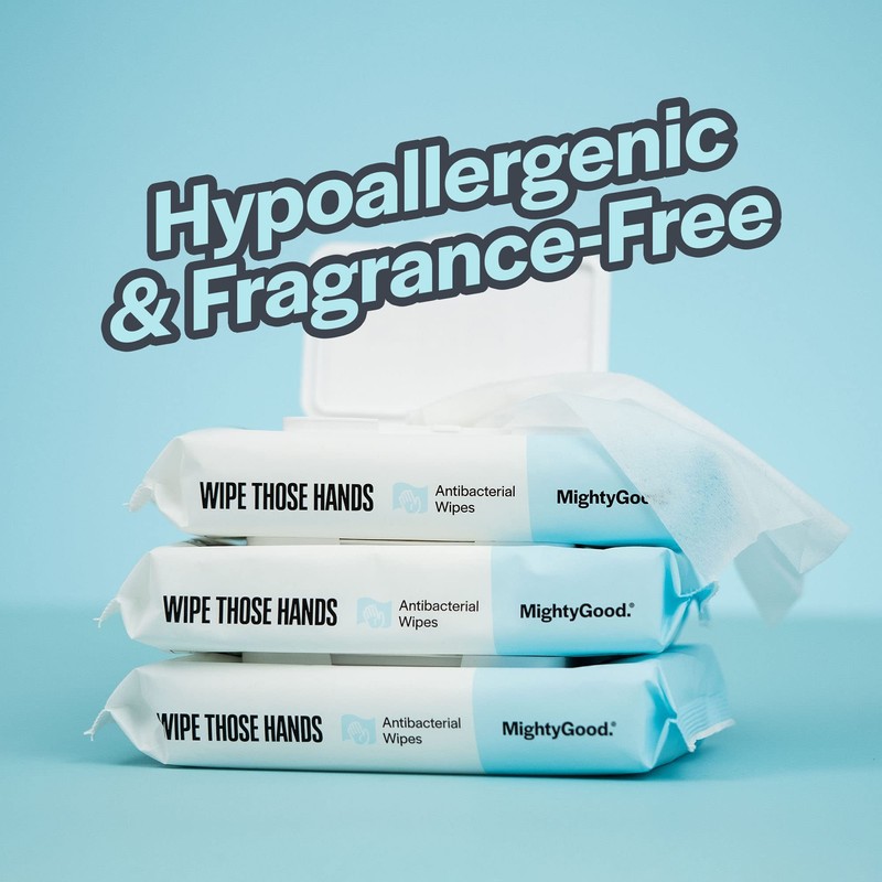 MightyGood. Wipe Those Hands 168 Count Alcohol Free Wipes (4