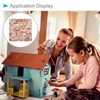 CoCud Dollhouse Flooring, 3.94" Square, PU Self Adhesive Miniature Dollhouse