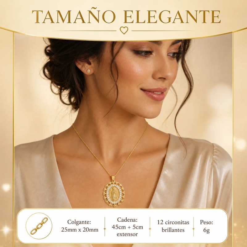 CLINKARD - Collar De Medalla Religiosa En Oro Un Detalle