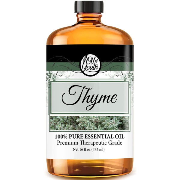 Oil of Youth Essential Oils 16oz - Thyme Essential Oil - 16 Fluid Ounces
