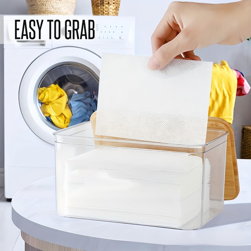 volumoon Dryer Sheet Holder Laundry Pods Container, Organised Laundry Storage