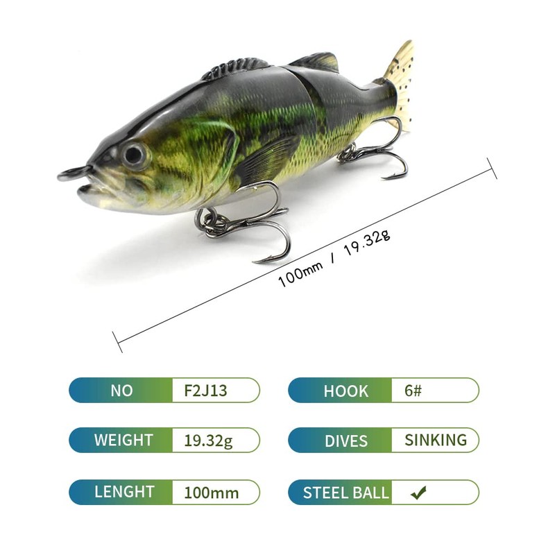 ods lure Glide Bait with PVC Tail Sinking Fishing Tackle