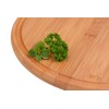 GRAEWE Meat Plate Diameter 25 cm Bamboo with Juice Groove