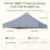 LIUJIAYI Pop Up Canopy Replacement Top, 8x8 Heavy Duty 500D