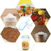 16 Pcs Plastic Kitchen Scoop, AIFUDA Multi-Purpose Measuring Spoons Clear