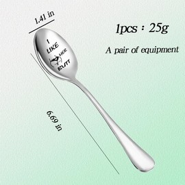 Couples Anniversary Wedding Gifts for Her Him Couple Spoon for Wife Husband Birthday Christmas Gifts for Boyfriend Girlfriend Funny Engagement Gift Ideas I Like His Beard I Like Her Butt Spoon 2 pcs