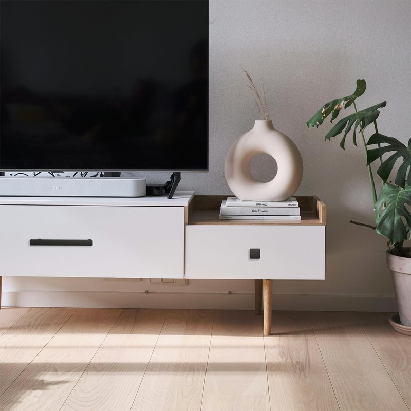 HESTIA HARDWARE 10 Pack - Antique Silver Cabinet Knobs Door