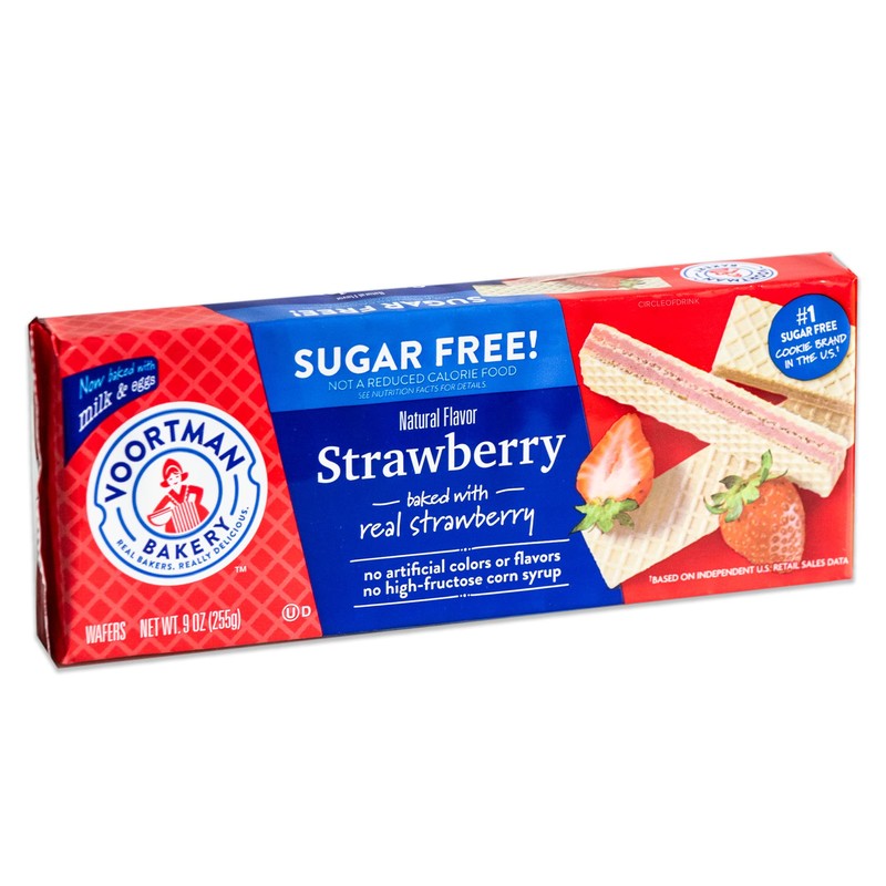 Voortman Sugar Free Wafers - Variety Pack - Strawberry (1,