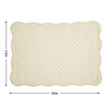 HOMBYS Quilted Placemats Set of 6 Washable-13x18 inches Rectangular Placemats