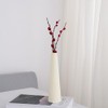 8 Inches Beige Ceramic Vase Single Stem Vase Small Bud