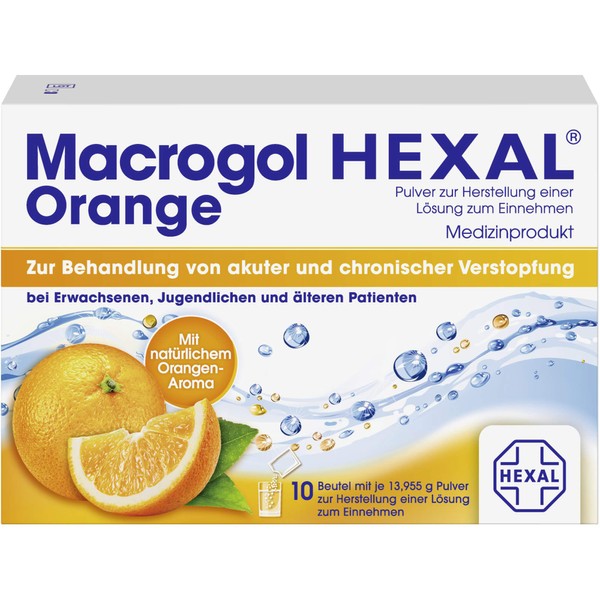 Macrogol HEXAL Orange, 10 pcs. Sachets