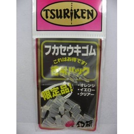 釣研 Cases-White-Rubber Sharkfin to ukigomu