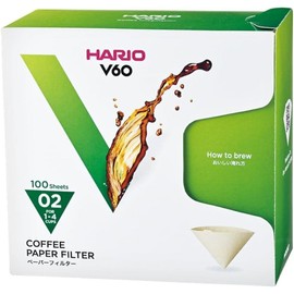 Hario VCF-02-100MK Filter Paper for 02 Misarashi Dripper Pack of 1