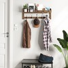 AMBIRD Wall Hooks with Shelf, 26.57 Inch Entryway Wood Coat