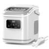 Countertop Ice Maker with LED Display & Timer, 26lbs/24H, Self-Cleaning