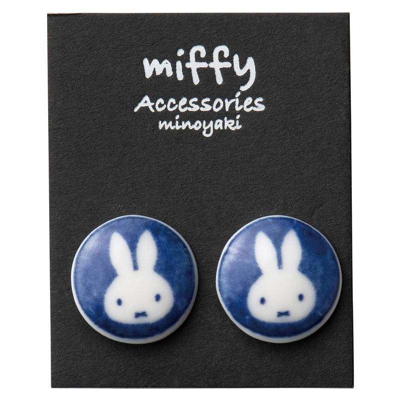 Kaneshotouki 216140 Dick Bruna Miffy Miffy Mino Ware Earrings, Diameter