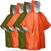 DIFEIUKI Emergency Poncho, Aluminum Poncho, Set of 4, Cold Protection,