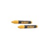 DEWALT DWHT72721 Yellow Lumber Marking Crayon 2 pack
