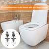 QUARKZMAN Set of 4 Toilet Seat Hinge Bolt Kit Toilet