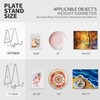 3 Pack Plate Stands for Display,4.5 Inch Picture Stand Black