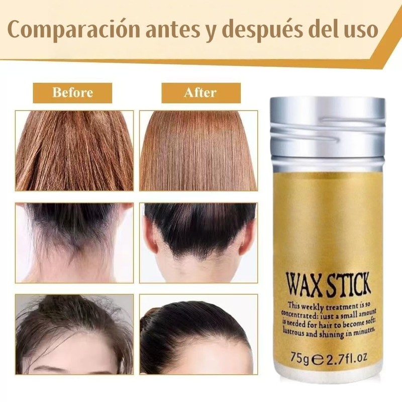 BOSPMLI Palo de cera para el cabello, borde del cabello