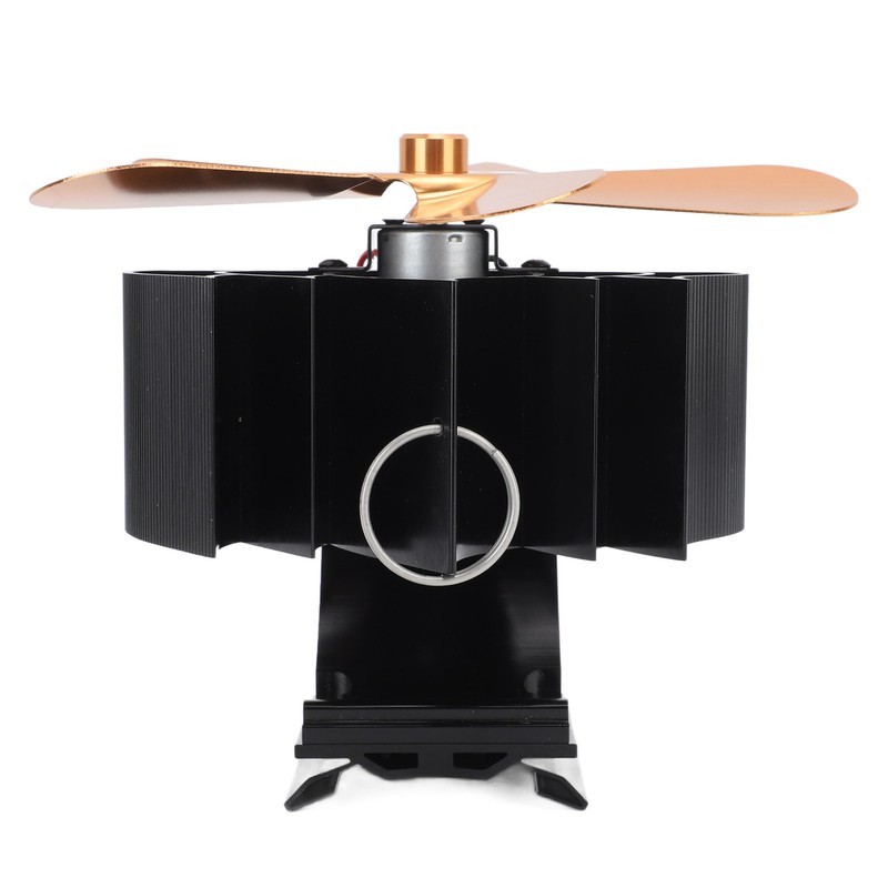 Wall Mounted Fireplace Fan 5 Blade Heat Powered Wood Stove