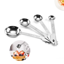 Stainless Steel Measuring Spoons, Measuring Spoons, Measuring Spoon Set, Stainless Steel Measuring Spoons, Mini Spoon Set, Baking Tool, Dry Liquid Spoons, Measuring Spoon Set for Baking, Cooking,