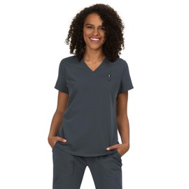 KOI Next Gen 1010 Women's Ready to Work Scrub Top Charcoal S