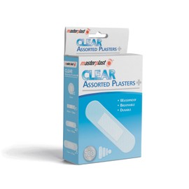 Masterplast 100 Clear Assorted Plasters Waterproof