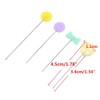 100Pcs Quilting Pins Flat Head,3.9-5cm Long Flower Head Sewing Patchwork
