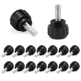 JJWNMLL Threaded Knurled Thumbscrew,16 PCS M4x10mm Carbon Steel Clamping Screw Knob Star Screw Monitor Screws Vesa Mount Screws