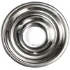 Equinox Salatschüssel Edelstahl Silber, Rostfreies Metall, Silber, 19,5 x 19,5