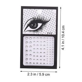 Beavorty Festival Face Stickers Rhinestones 5 Sheets Glitter Acrylic for Body and Eyes Decor