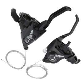 1 par 3 x 7 21 velocidades Freno y Palanca de Cambios de Bicicleta, Juego de palancas de Freno Izquierda/Derecha para Bicicleta de montaña, Bicicleta Plegable, Pieza de Repuesto Universal