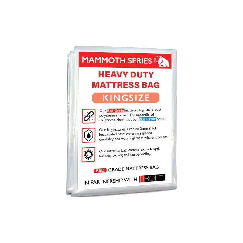 MAMMOTH Premium Mattress Storage Bag – Robust Protection for Moving