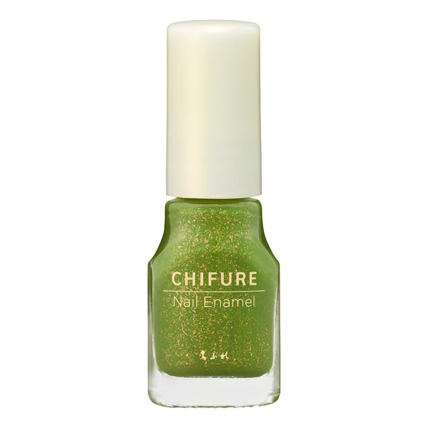 Chifure Nail Enamel, 820 Green Glitter