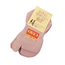 コベス 婦人シルクたび型ソックス ピンク