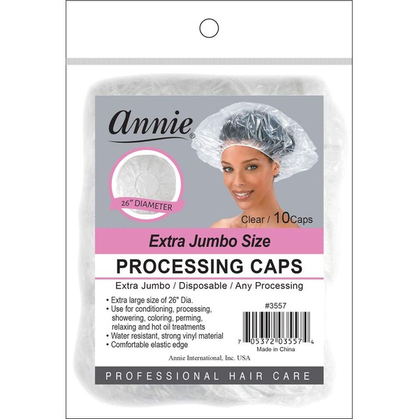 Annie Extra Jumbo Size Processing Caps 10Pcs 26"D #3557