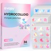 Pimple Patches Blue Pink Moon Butterfly Flower 12MM 36PCS Hologram