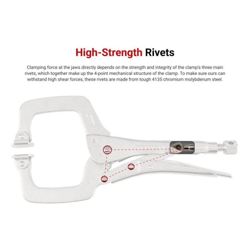 Tekton Locking Pliers And C-Clamp Set, 10 Pieces