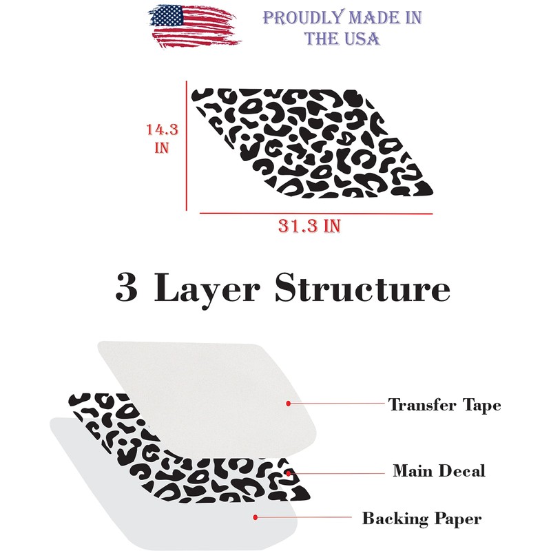 Compatible with Ford Explorer 2011-2019 | Precut Leopard Cheetah Print