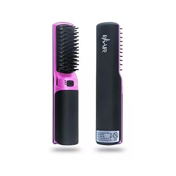 Ihhair Cepillo Alisador De Cabello Caliente, Mini Alisador De Cabel