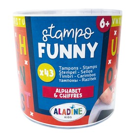 ALADINE - Children's Stamp Funny Letters & Numbers