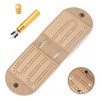 Portable Cribbage Board Game Set, Foldable Leather Travel Cribbage Games